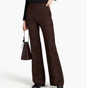Sandro jacquard brown pants EU 34/ Small